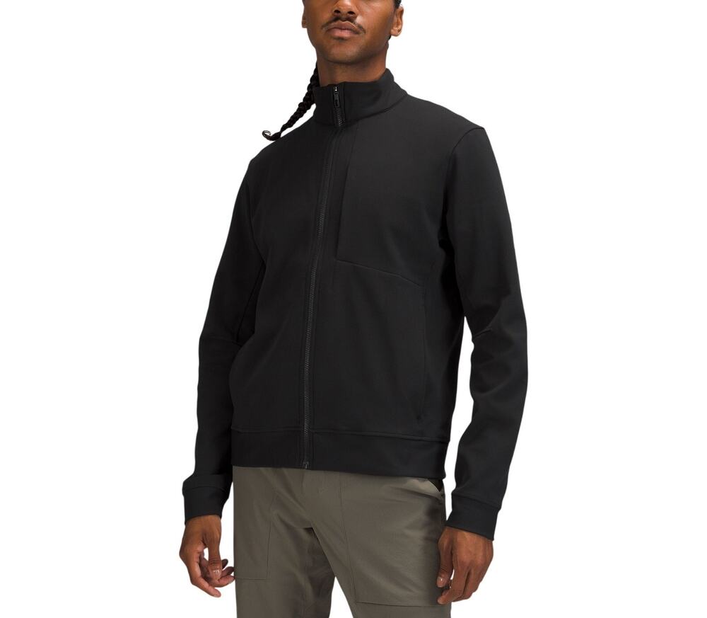 Lululemon Sleek Black Sojourn Zip Jacket Size S